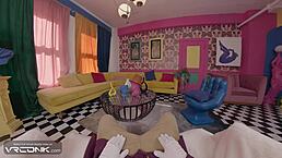 vr cosplay veruca salt slurps and rides willy wonka's monster cock pt 3