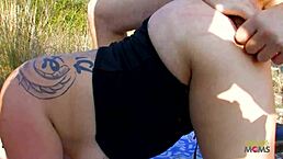 Redhead Mature Kneels For Suck Then Hard Fuck