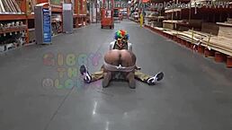 queen rogue fucks gibby clown in home depot sextape
