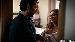 coed slut trades dirt for old man's monster cock pounding