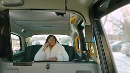 Brazilian Ebony Hottie Rides Big White Cock In Fake Taxi