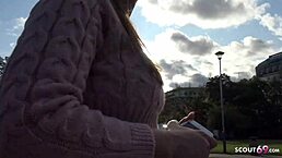 German Scout Picks Czech 18+ Jennifer on Street. Outdoor Casting Ride Cowgirl Cum Mouth