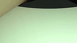 pregnant babe flashes pussy in public toilet outdoors pov