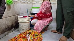 bhabhi i can't stop fucking you while washing clothes in risky bathroom outdoor