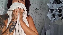 Sad about husband's cheating I went to my friend's house we drank and she took advantage of my big tits and pussy on bedroom bed