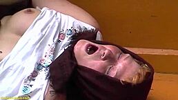 胖毛老奶奶户外粗暴吞年轻大鸡巴