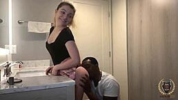 Abby Adams begs for Rome Majors' monster BBC in her deep throat