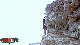 skinny spanish babe sonia lion takes rough anal pounding on beach