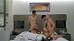 Mexican prostitute fucked by hubby’s friend in front of cuckold husband with banana play.