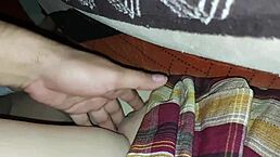 Hey, innocent 18yo schoolgirl stepdaughter sneaks nighttime fuck with perverted stepdad's cum!