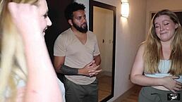 Housewife milf breastfeeds couple before creampie threesome sharing big black cock