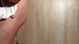 uniform maid in bloomers tennis skirt endures anal nipple training