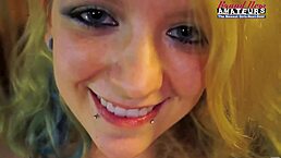 Skinny Blonde Coed Chelsie R Fucked Hard And Jizzed In Mouth