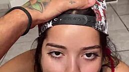 handjob and blowjob for wellington prado by cute brunette with braids 💦🍆😍