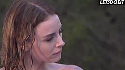 LENA & LYA MISSY ORGASM FROM POOLSIDE PUSSY LICKS!