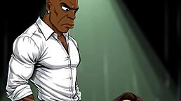 beloved wife sneaks big black cock fun while hubby's away in this cartoon compilation