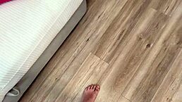 Horny Russian Stepson Fucks Petite Stepmom Stuck in Sofa